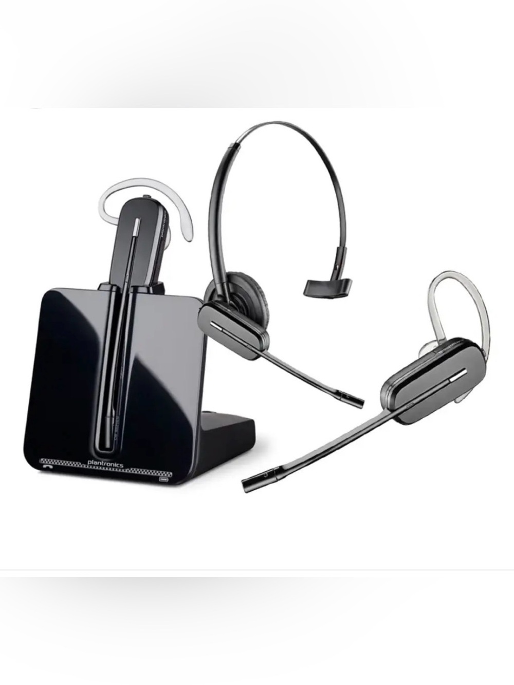 Plantronics Wireless Over-Ear Headset - Black